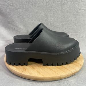 Jeffrey Campbell Women's US Size 10 Lugged Platform Clogee Clog Black